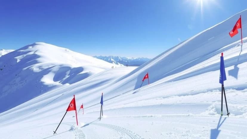 Alpin skidåkning damer på världens bästa slalombackar