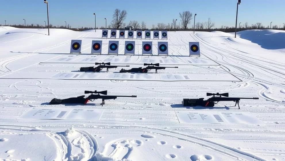 Hur långt är skidskytte längd till tavlan